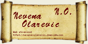 Nevena Olarević vizit kartica